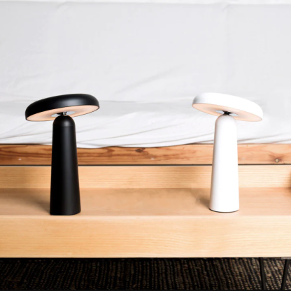 Mushroom LED Table Lamp - Tiltable Lampshade & Stepless Dimmable Touch Control Night Light