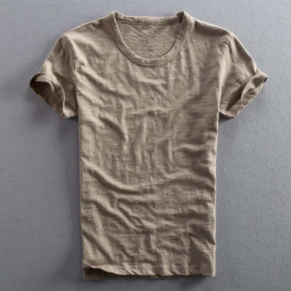 2025 Men's Solid Cotton Vintage T-Shirt