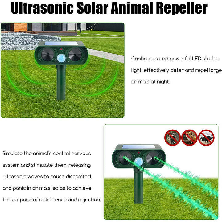 Infrared Solar Powered Animal Pest Repeller