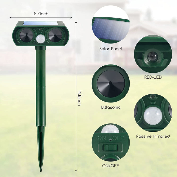 Infrared Solar Powered Animal Pest Repeller