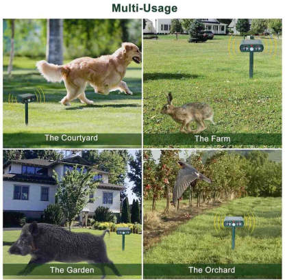 Infrared Solar Powered Animal Pest Repeller