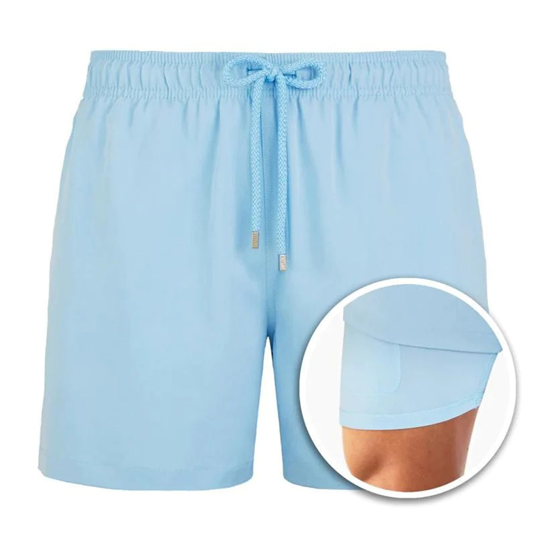 Stylish Men's Quick-Drying Swimming Trunks with Practical Pockets