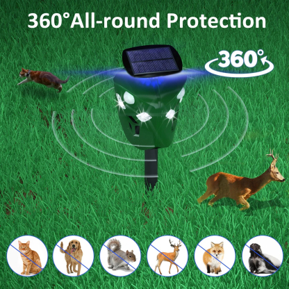 Three-ways Solar Animal Repeller (Pro Version)