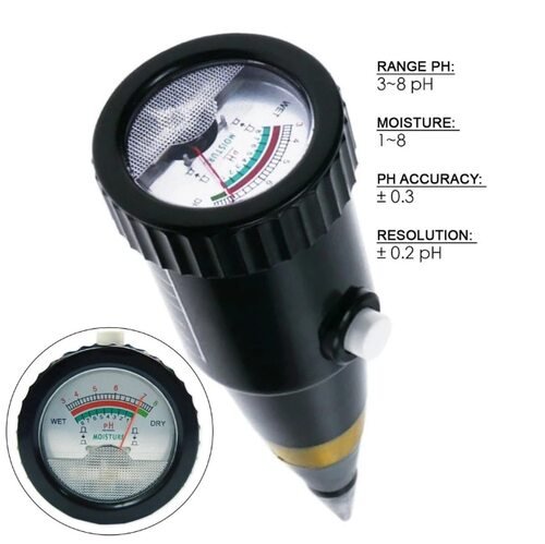 Soil Tester 2 in 1 Soil Ph & Moisture Meter, Best Soil Acidity Tester Kit