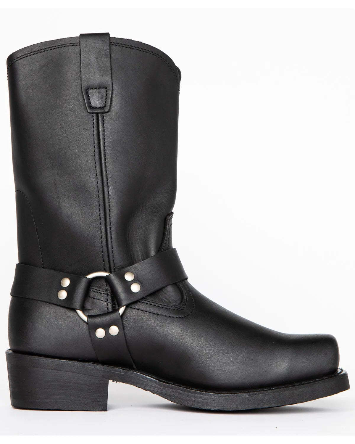 Men's Black Harness Boot - 11 Inch Tall