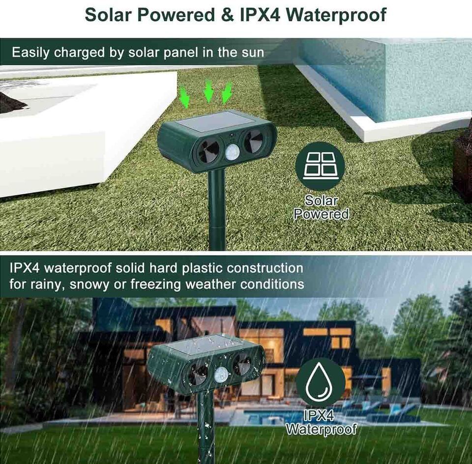 Infrared Solar Powered Animal Pest Repeller
