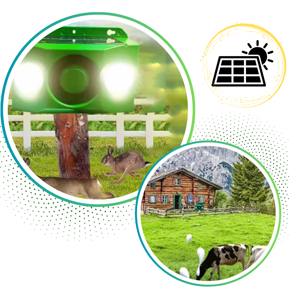 Solar Motion-Activated Dog Repellent