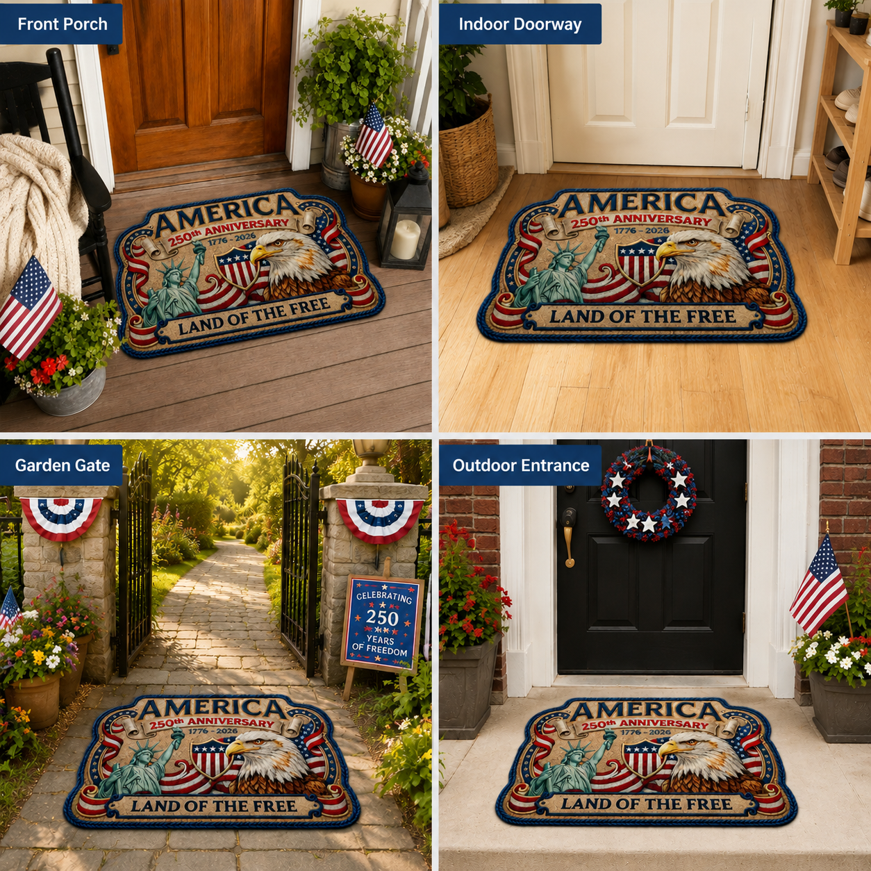 🎁Last Day 50% OFF🔥America 250th Anniversary Family Doormat