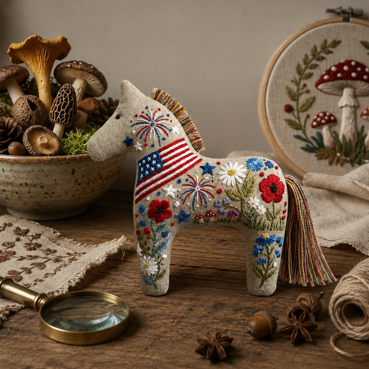 🔥Limited Edition🔥USA 250th Anniversary Horse Embroidery Set
