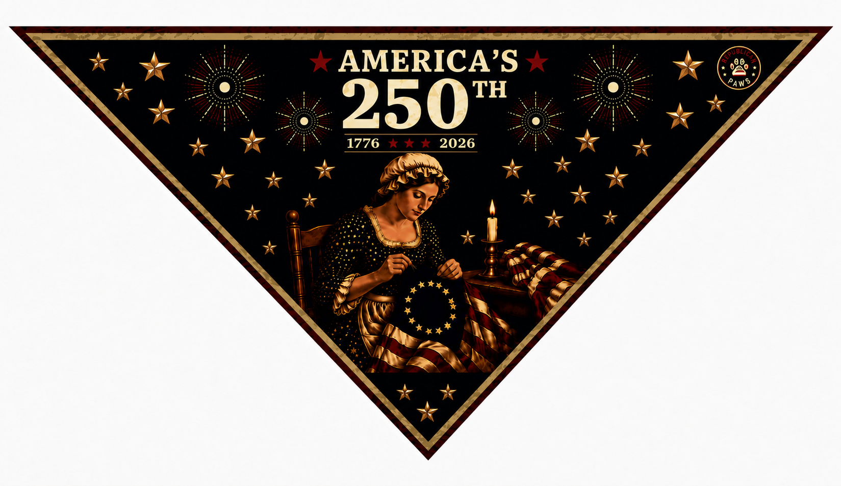 🦅 America’s 250th Anniversary Commemorative Pet Bandana