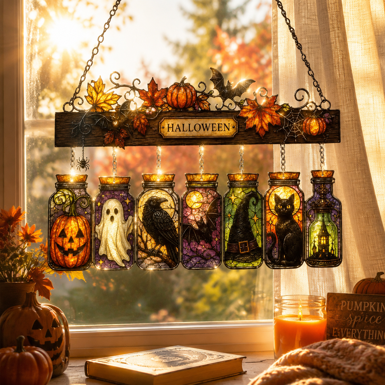 Halloween Jar Suncatcher