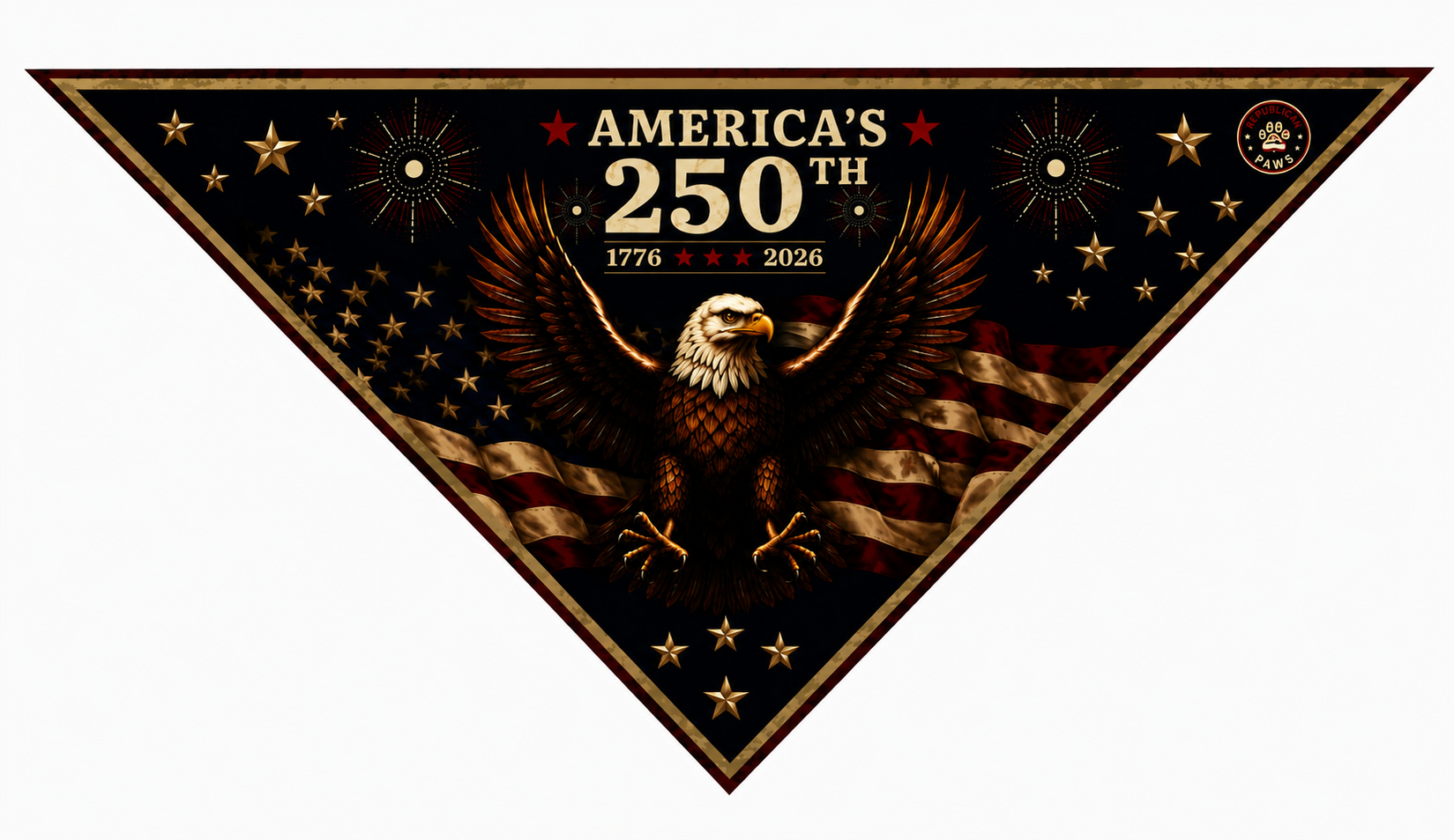 🦅 America’s 250th Anniversary Commemorative Pet Bandana