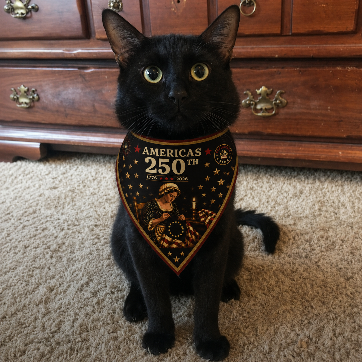 🦅 America’s 250th Anniversary Commemorative Pet Bandana