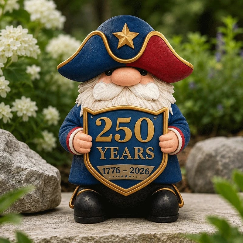 🔥Freedom-Loving Garden Gnome – A Charming Tribute to American Pride