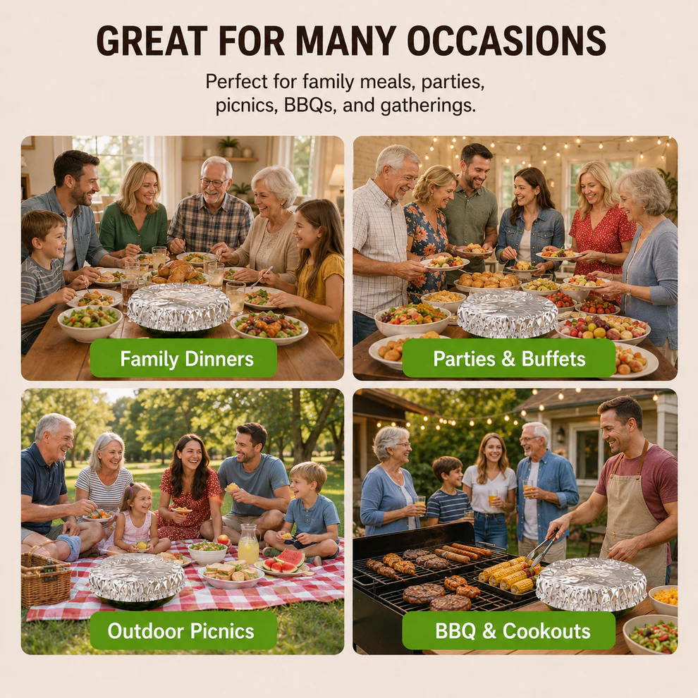 🍲Last Day 70% OFF🔥 Home dining table & food container aluminum foil heat-retaining cover