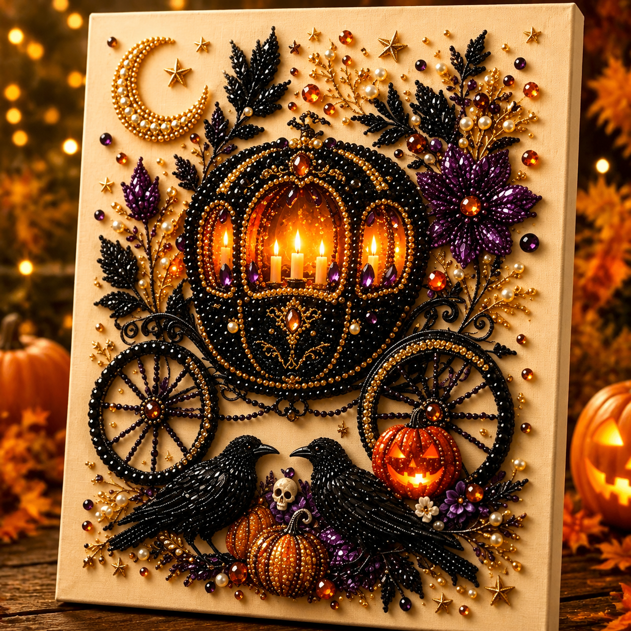 🔥LAST DAY 50% OFF - 🎃Halloween Pearl Diamond Art DIY Kit👻