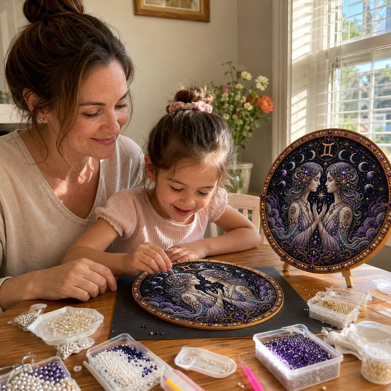 🔥Last Day 49% OFF - 12 Zodiac Signs Pearl Art Kit ♈🌙