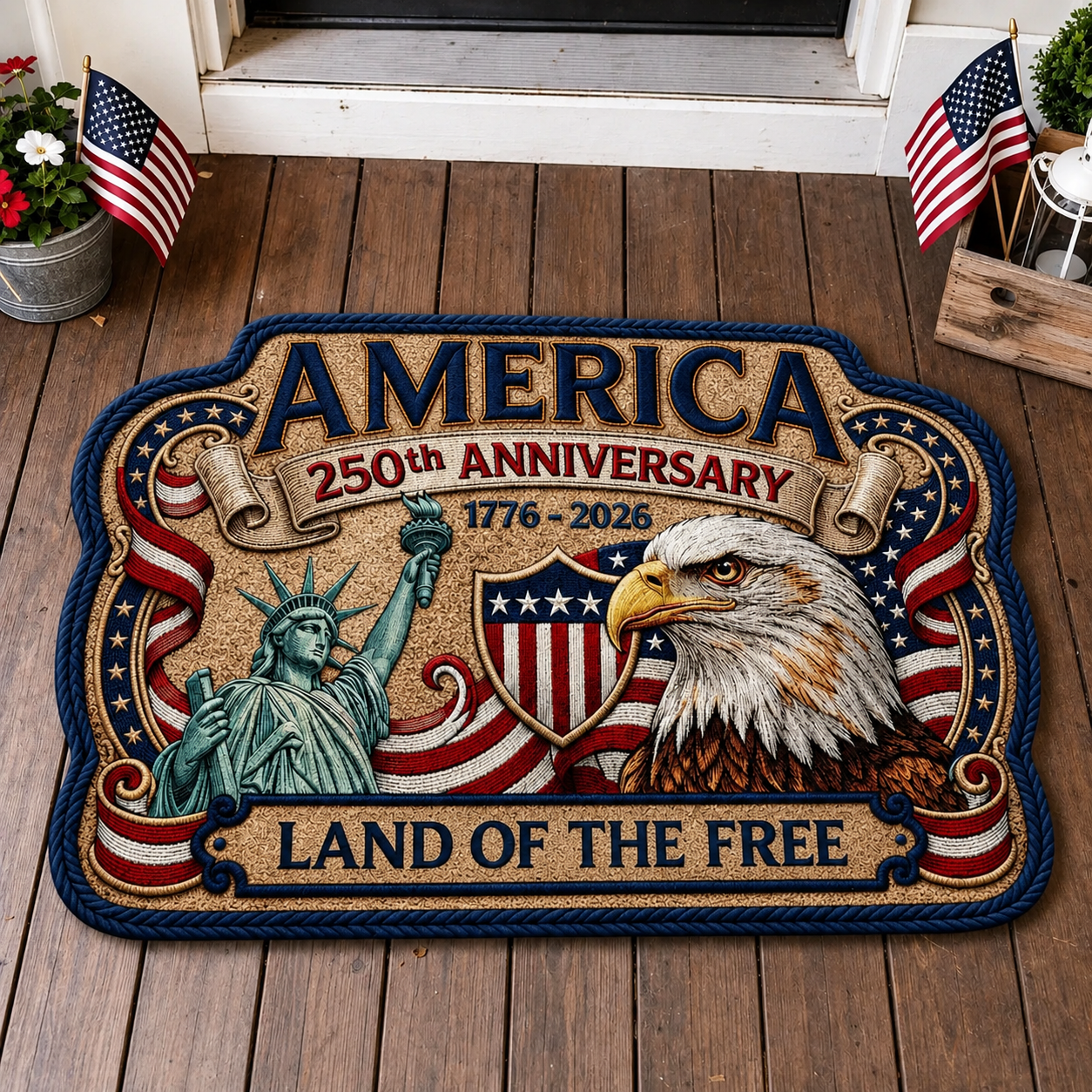 🎁Last Day 50% OFF🔥America 250th Anniversary Family Doormat