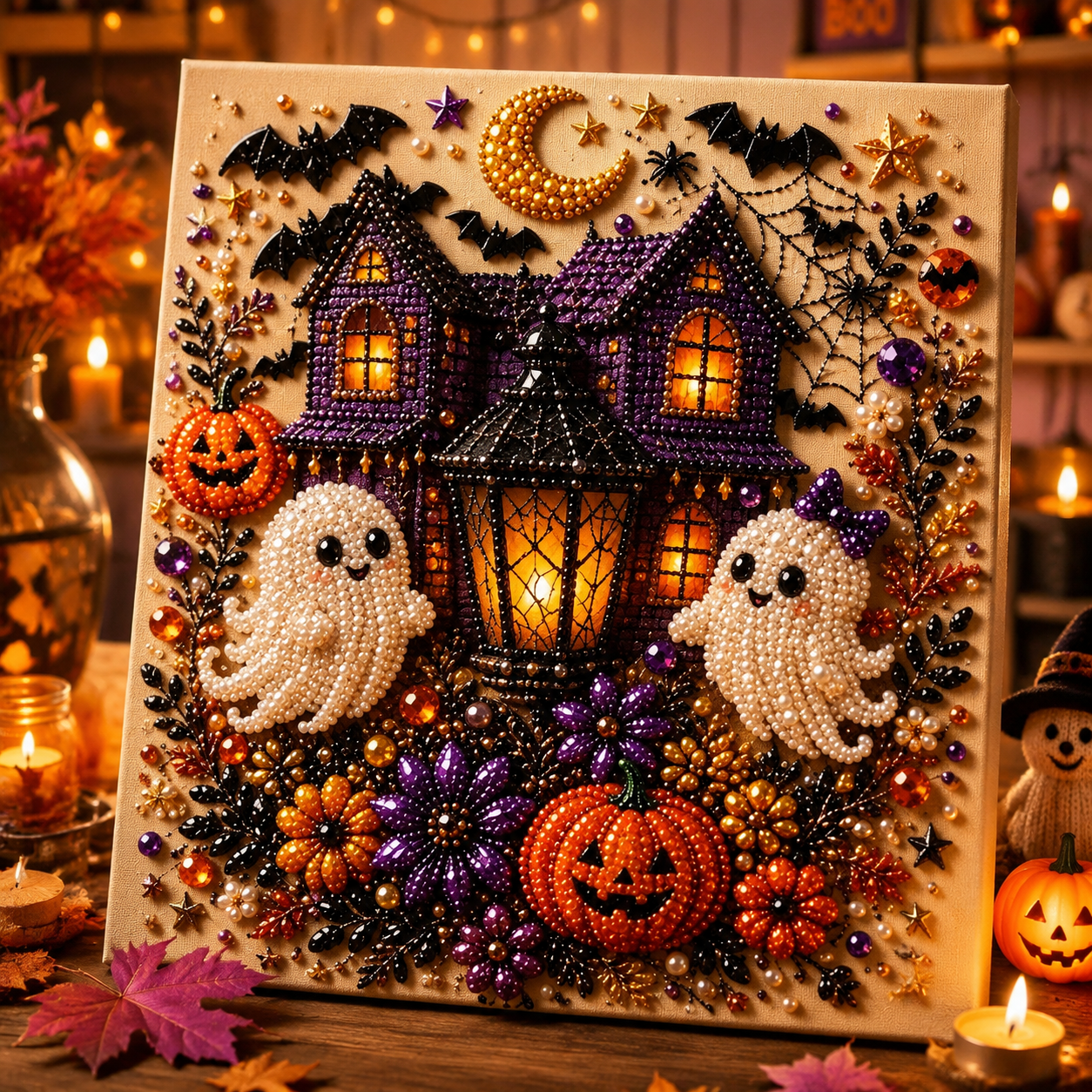 🔥LAST DAY 50% OFF - 🎃Halloween Pearl Diamond Art DIY Kit👻