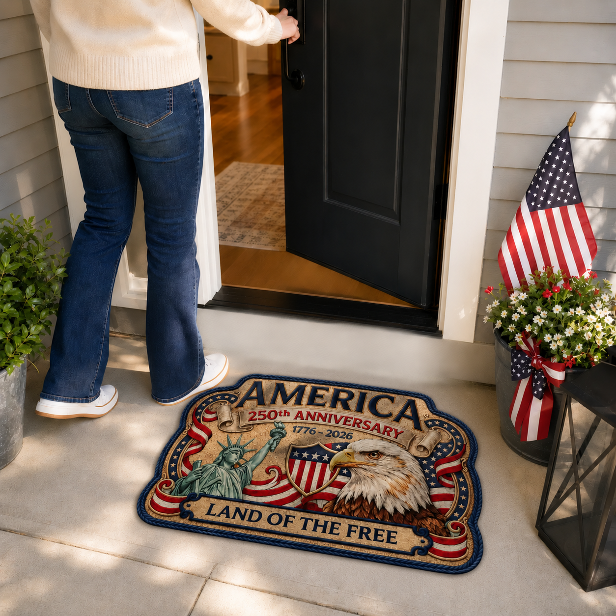 🎁Last Day 50% OFF🔥America 250th Anniversary Family Doormat