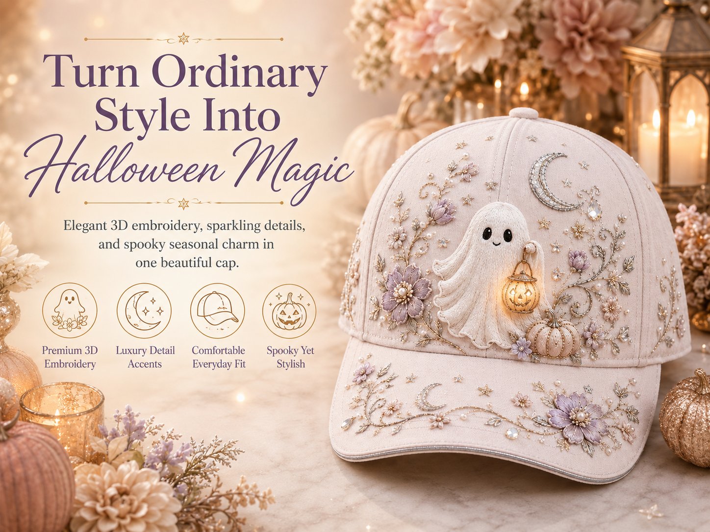 🔥 Limited-time 50% OFF🎃 3D Halloween Embroidery Cap