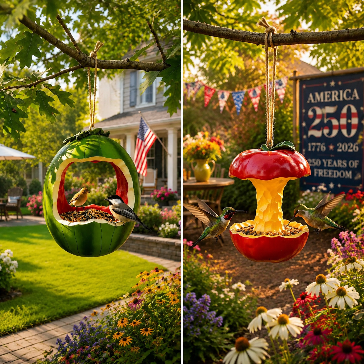 🔥Last Day 50% OFF🔥Fruit Shaped Hanging Bird feeders for Outdoors