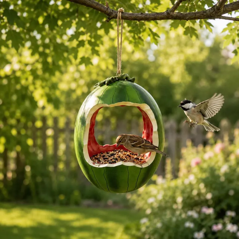 Fruit Shaped Hanging Bird feeders for Outdoors