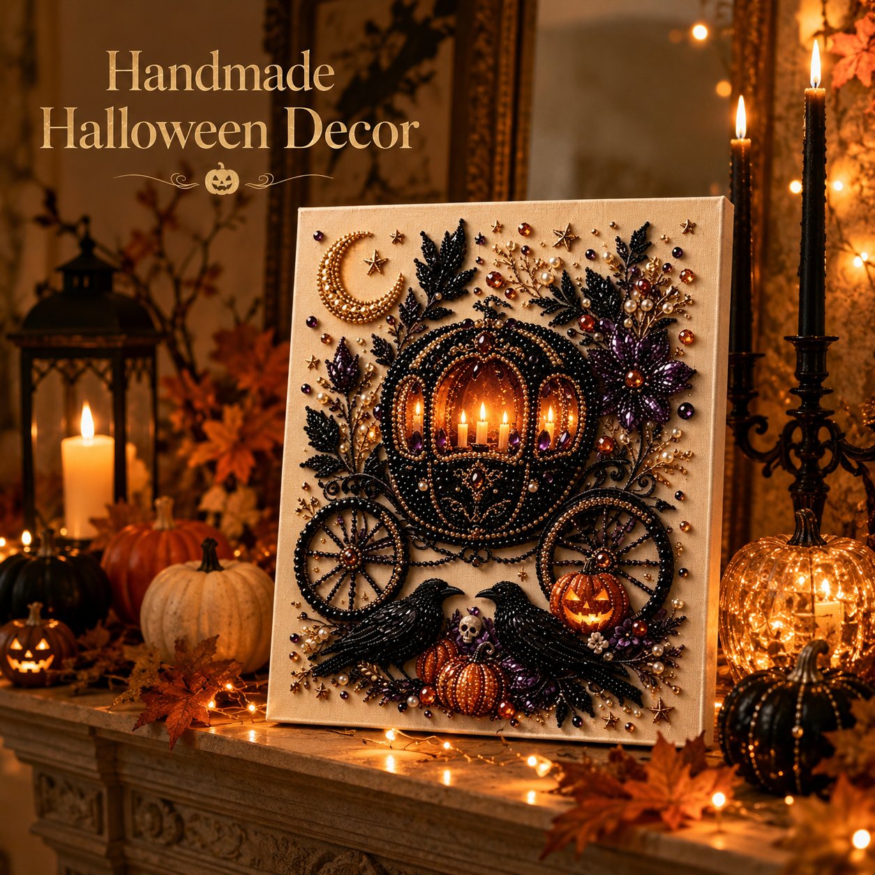 🔥LAST DAY 50% OFF - 🎃Halloween Pearl Diamond Art DIY Kit👻