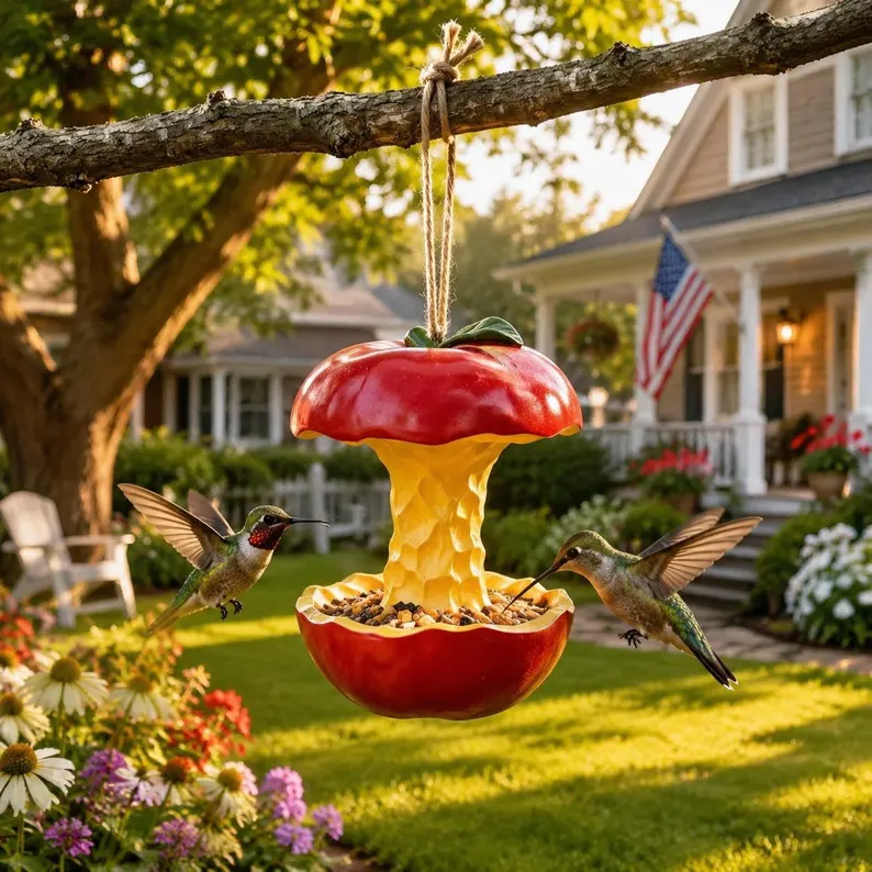 Fruit Shaped Hanging Bird feeders for Outdoors