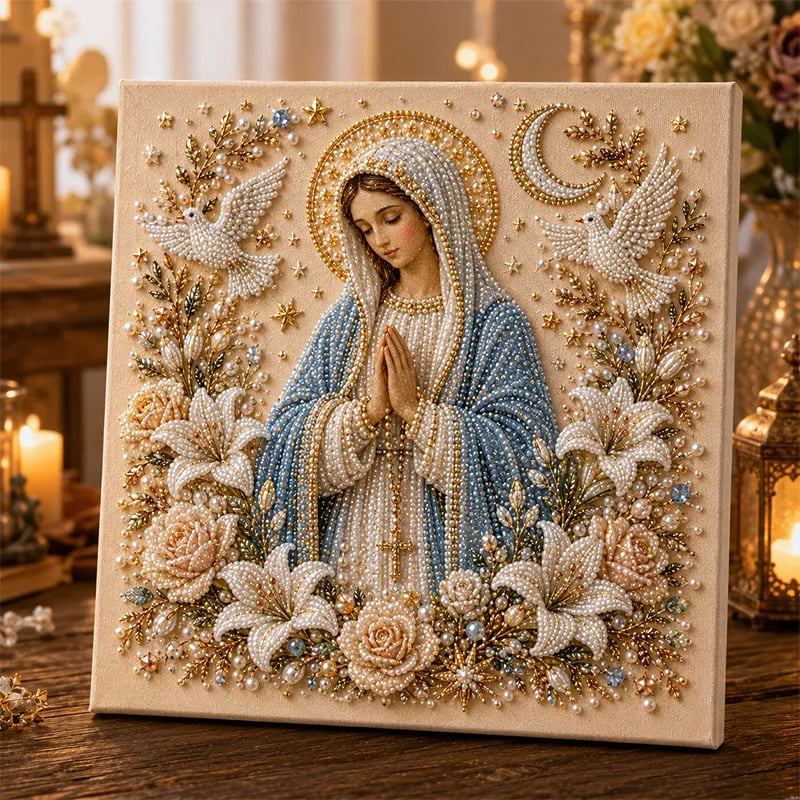 🔥 Last Day 50% OFF – ✝️ DIY Jesus Pearl Art Kit