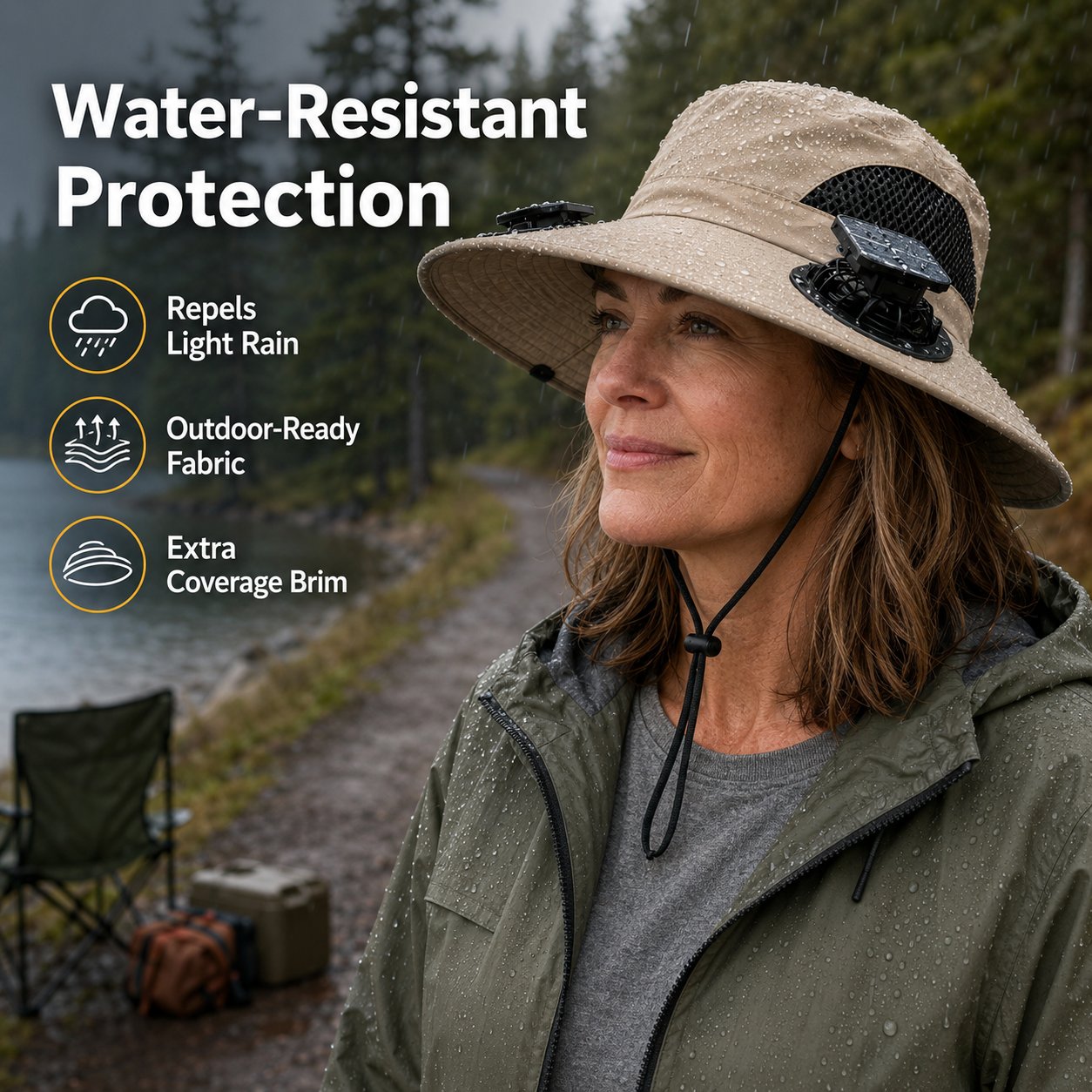 🔥🔥Father's Day Best Sellers ☀️Solar-Powered Outdoor Cooling Fan Hat