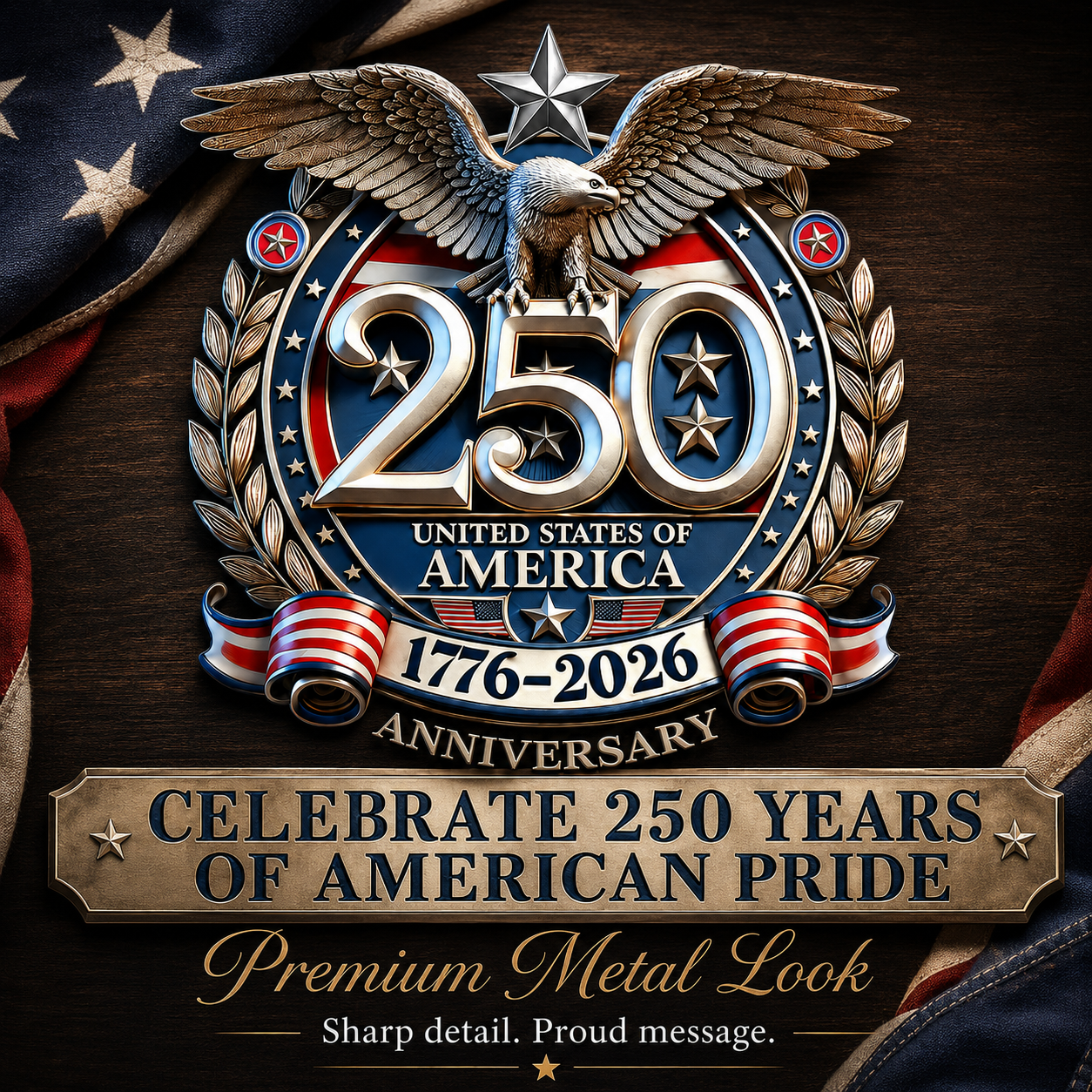 🔥Last Day 50% OFF🔥 - 250th Anniversary USA Eagle Metal Emblem