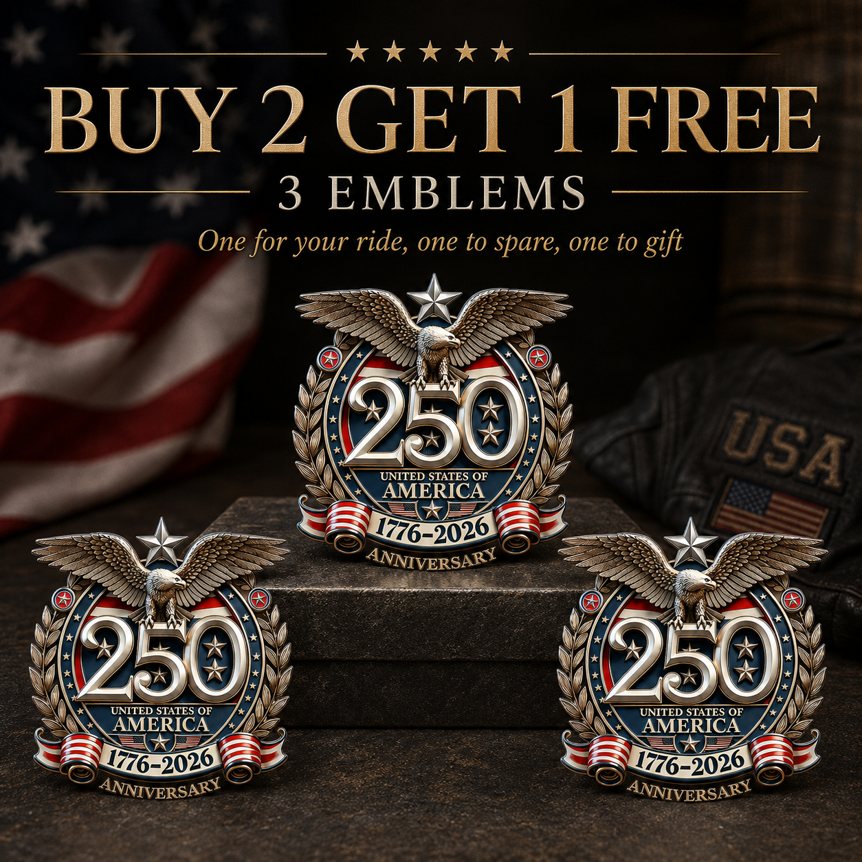 🔥Last Day 50% OFF🔥 - 250th Anniversary USA Eagle Metal Emblem