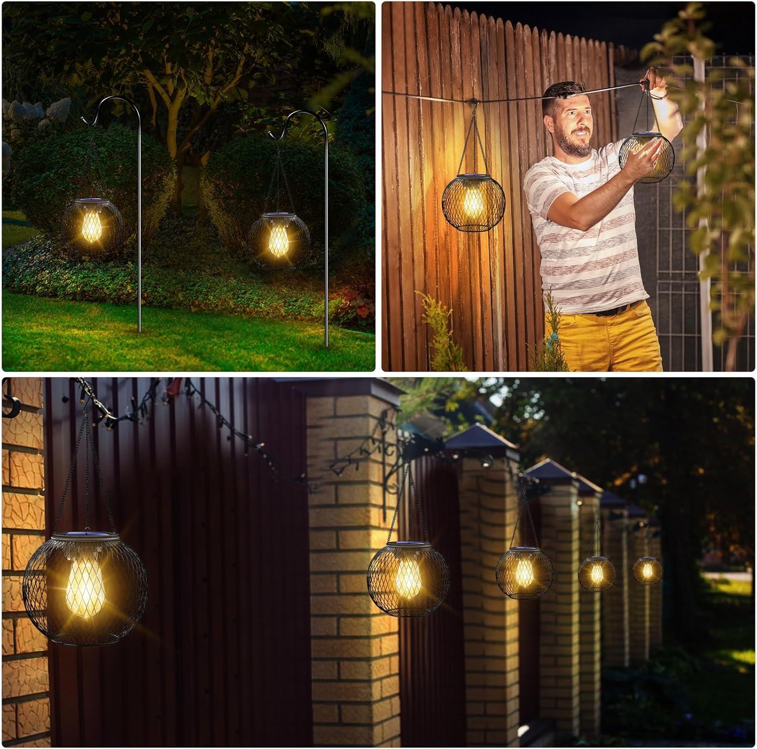 Outdoor Solar Hanging Light