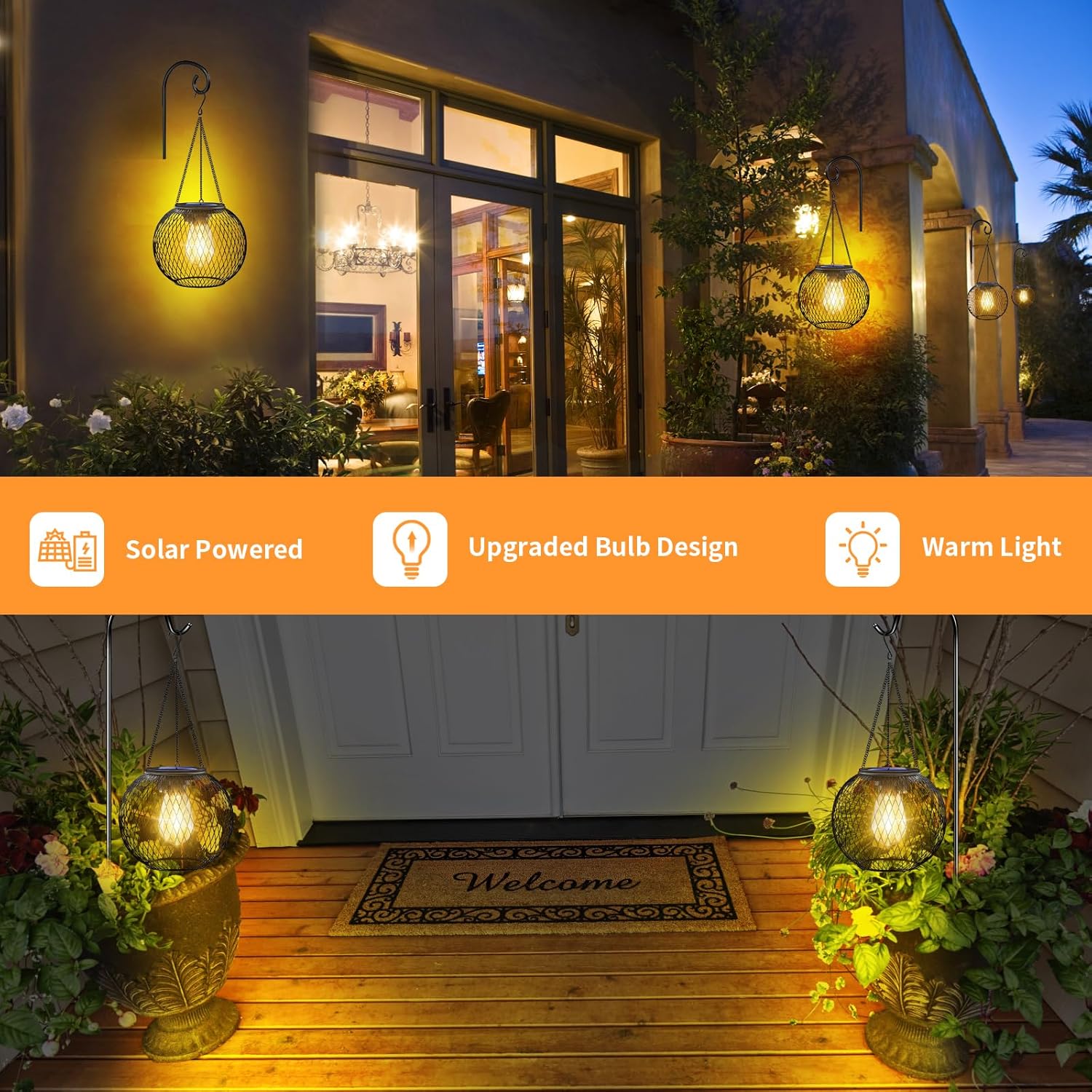 Outdoor Solar Hanging Light