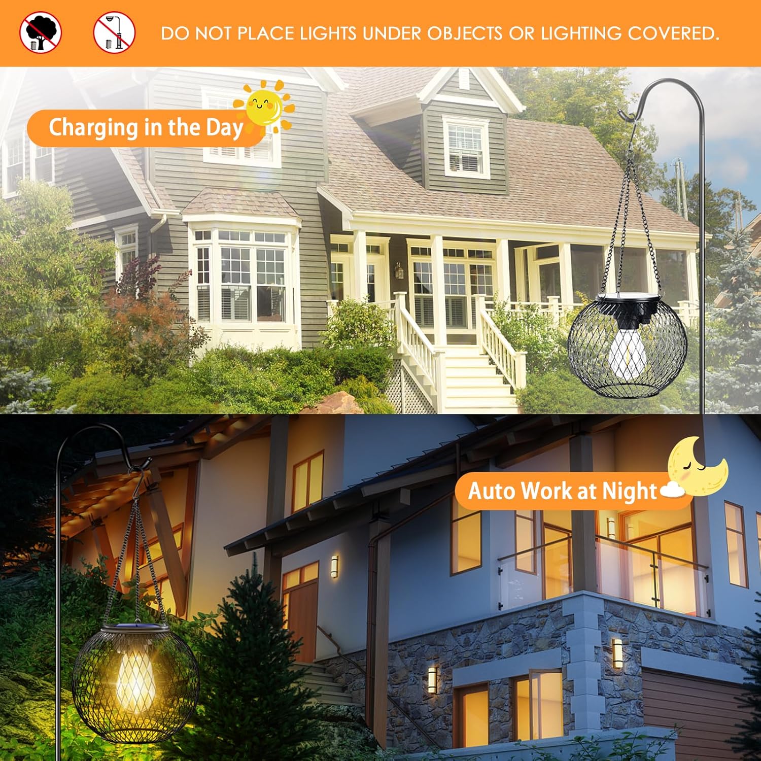 Outdoor Solar Hanging Light