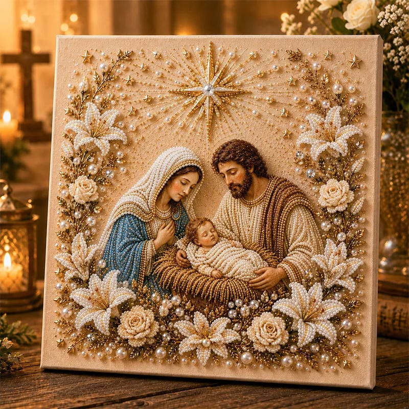 🔥 Last Day 50% OFF – ✝️ DIY Jesus Pearl Art Kit