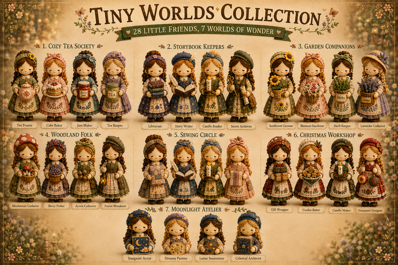 🎁Last Day Buy 2 Save 10%🧵 Tiny Worlds Collection – Patchwork DIY Kit Series