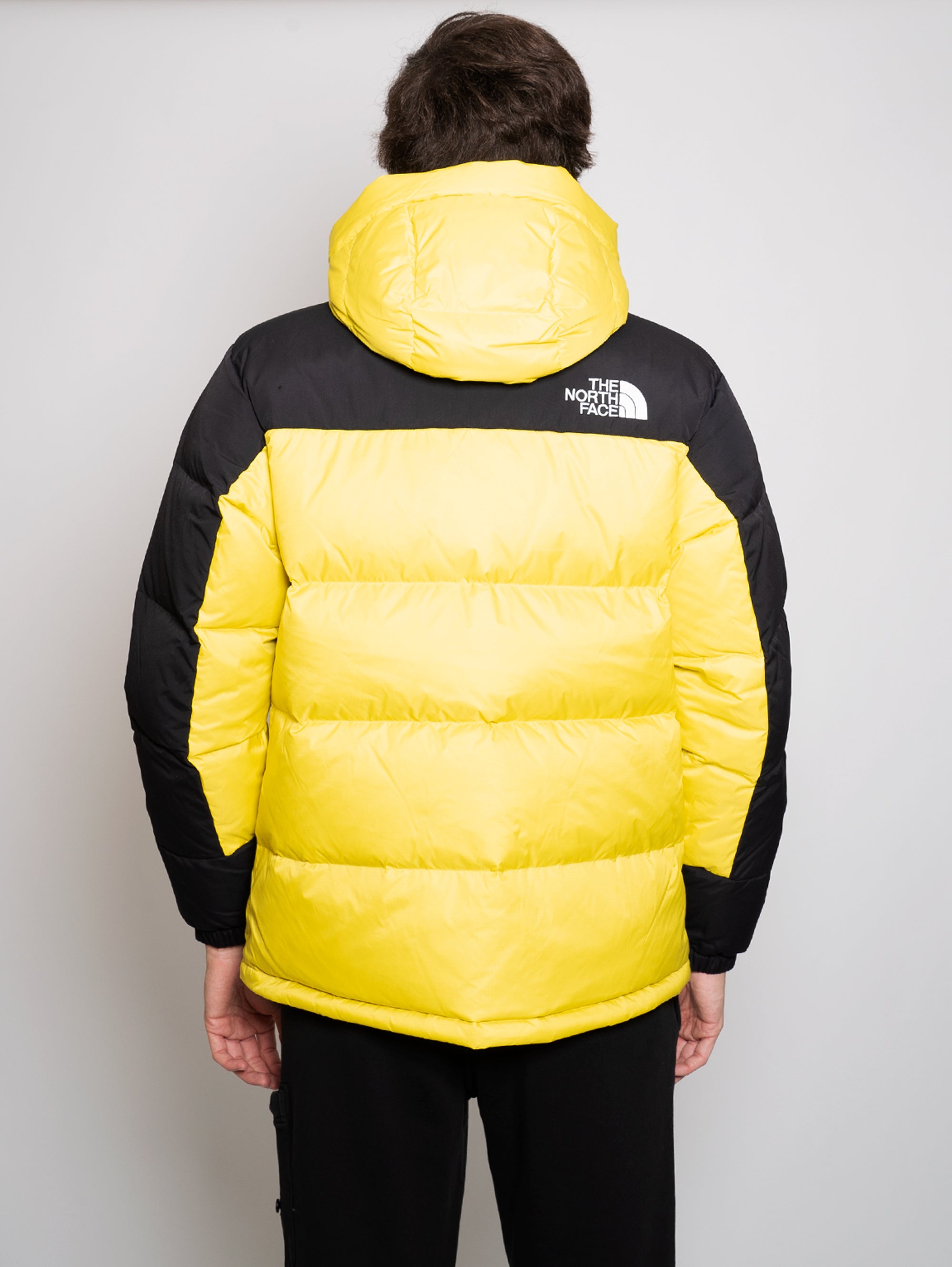 Color Block Down Jacket Yellow / Black