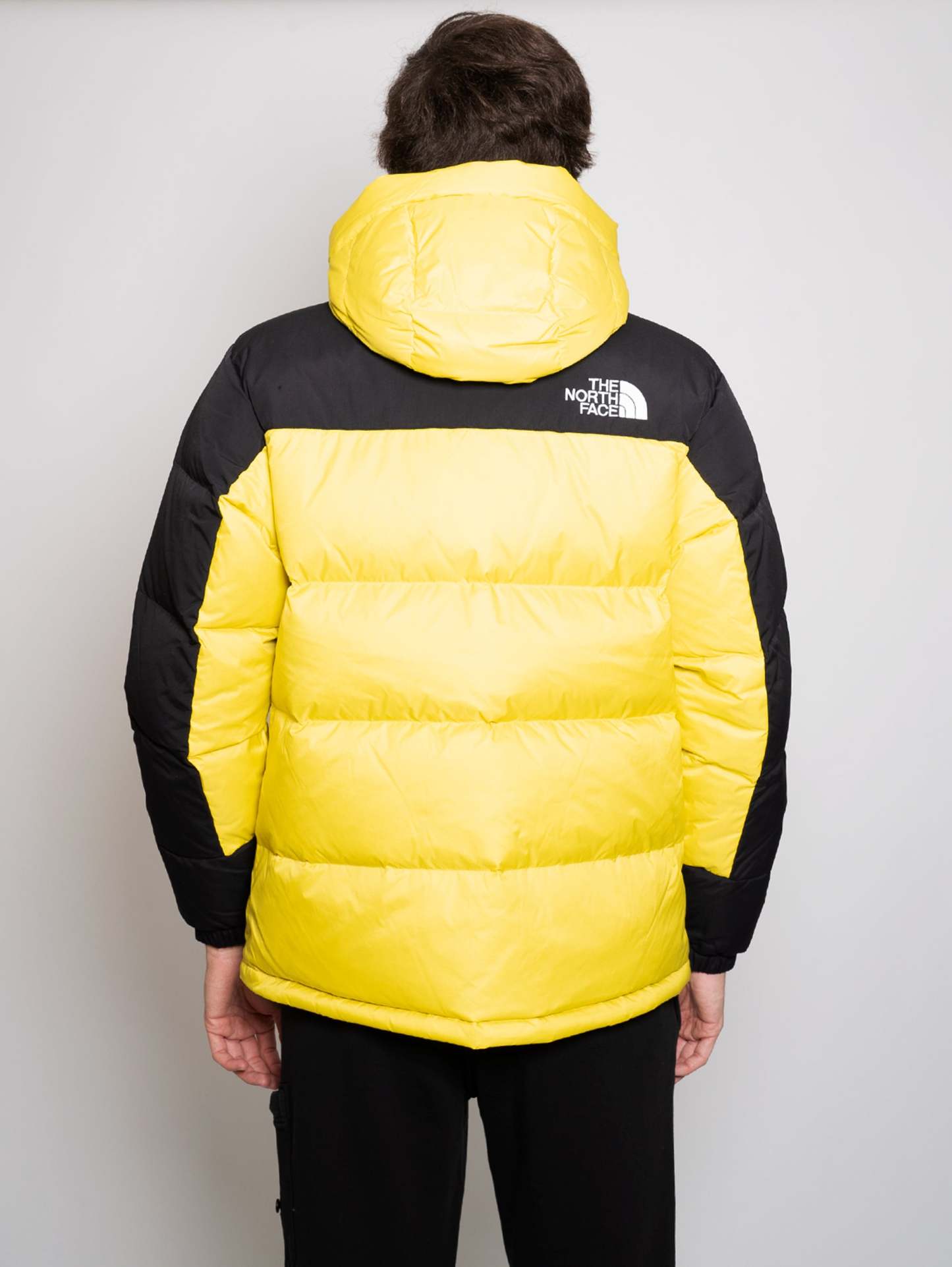 Color Block Down Jacket Yellow / Black