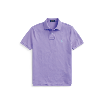 Polo Ralthtph Lauthtren - Custom Fit Mesh Polo - Purple