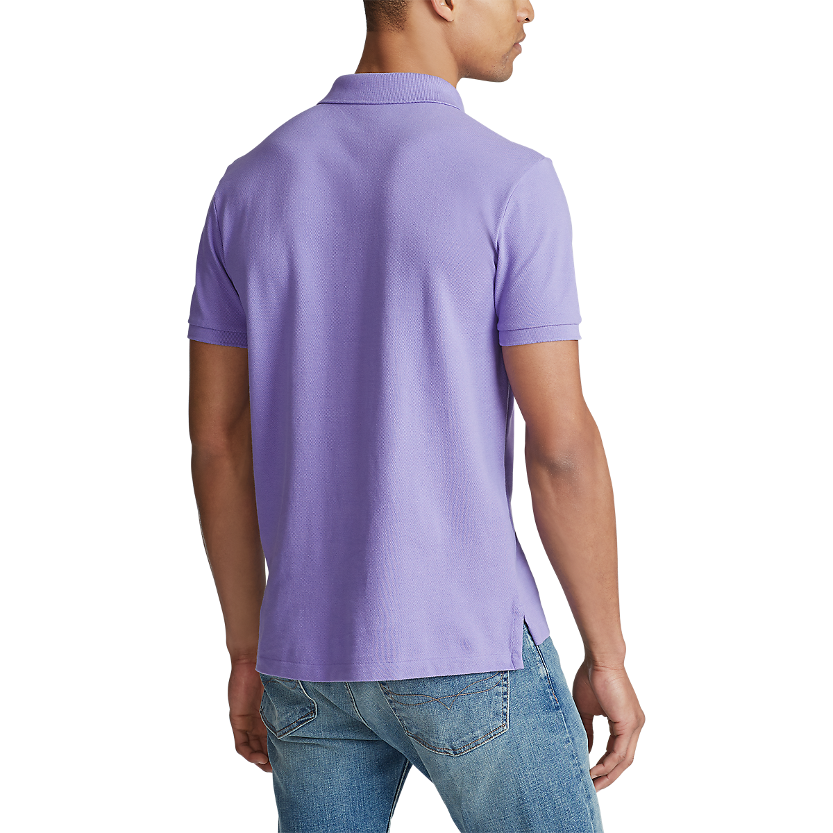 Polo Ralthtph Lauthtren - Custom Fit Mesh Polo - Purple