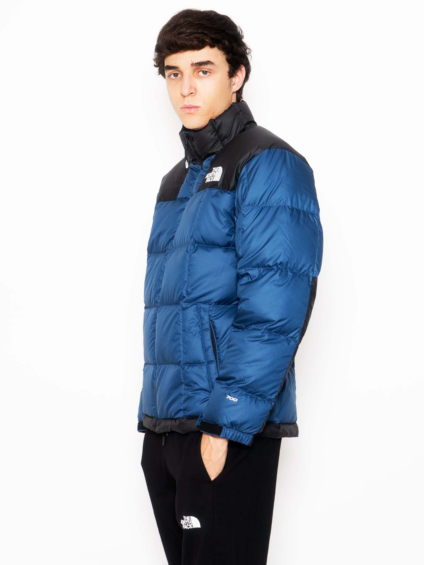 Short Quilted Jacket in Blue Lhotse Feather