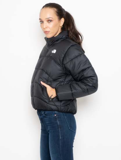 Short Relaxed Fit Black Down Jacket