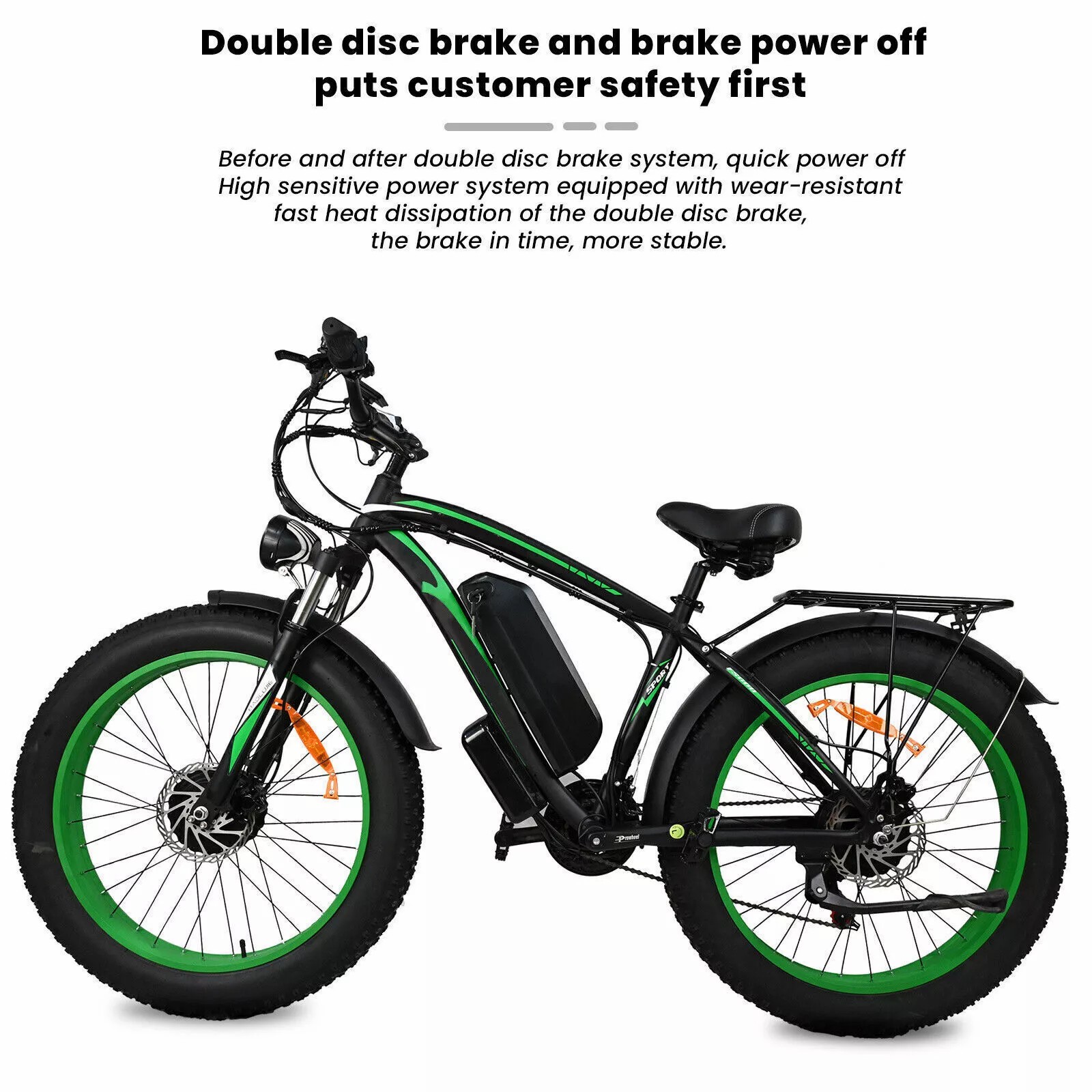 🚴‍♂️💨[2000W 48V]Dual motor adult wide tire electric bicycle🌟