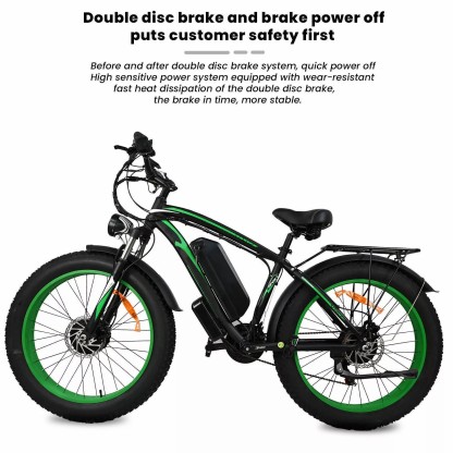 🚴‍♂️💨[2000W 48V]Dual motor adult wide tire electric bicycle🌟