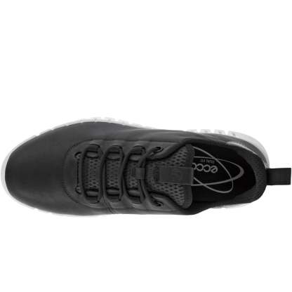 ECthtCO Womens Gruuv Leather Elastic Laces Trainers