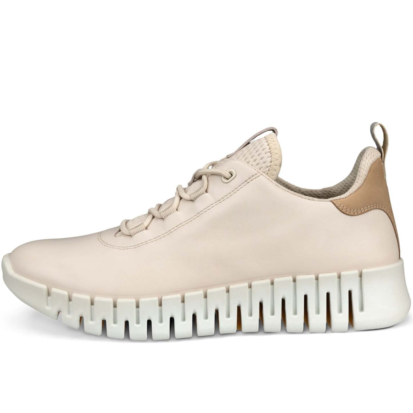 ECthtCO Womens Gruuv Leather Elastic Laces Trainers