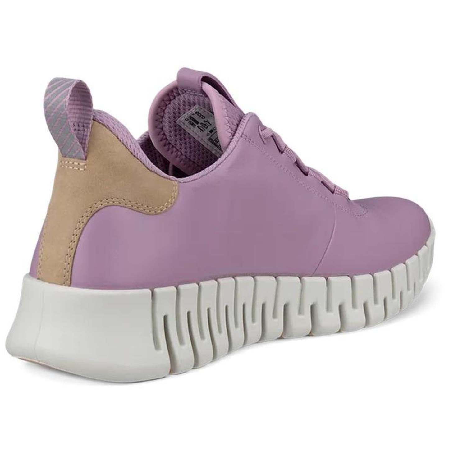 ECthtCO Womens Gruuv Leather Elastic Laces Trainers