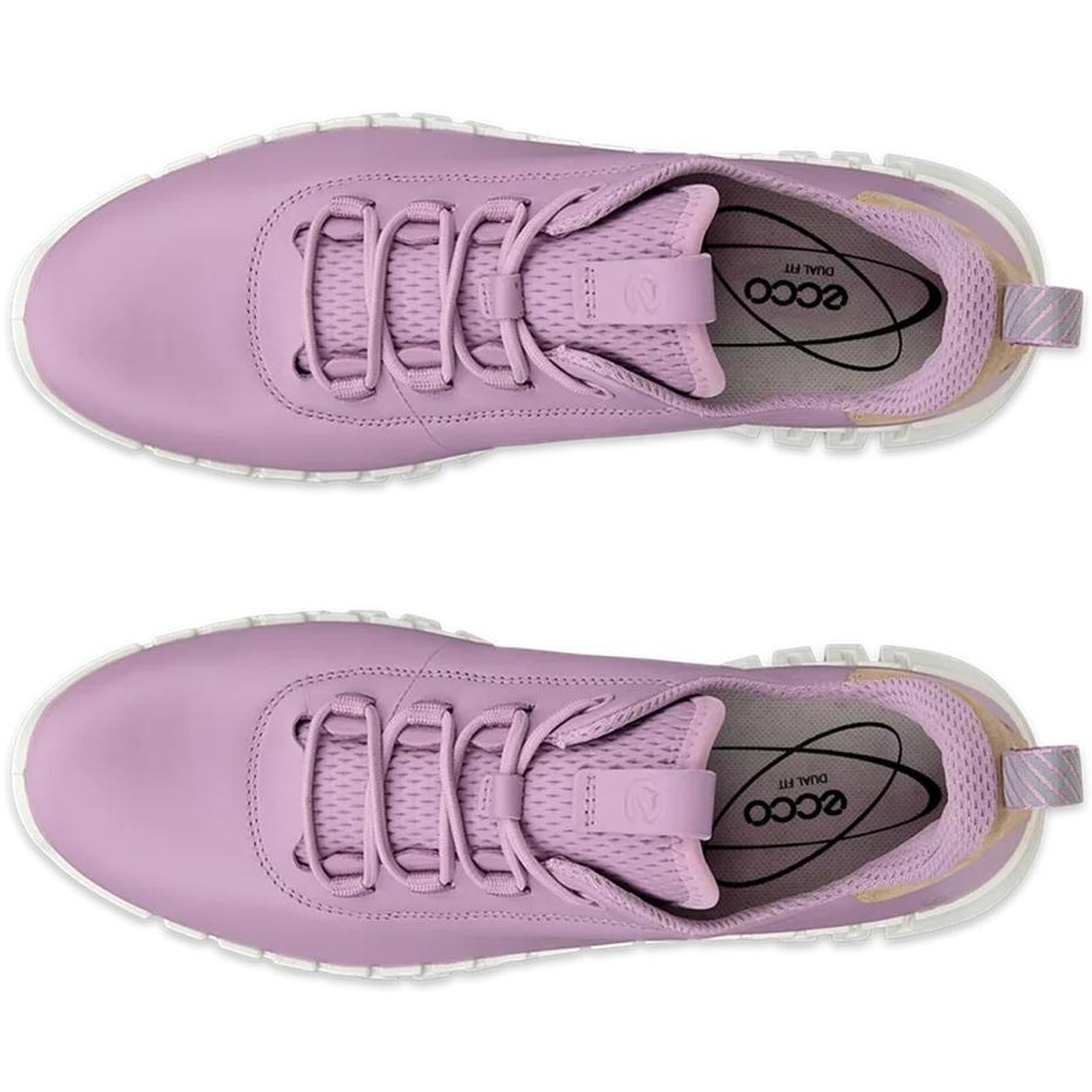 ECthtCO Womens Gruuv Leather Elastic Laces Trainers